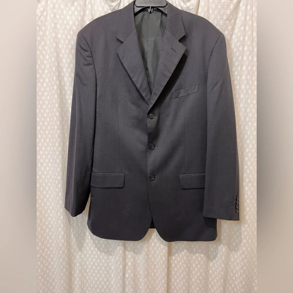 Milano Moda 100% Wool Men's Suit Jacket 42L - Picture 1 of 10